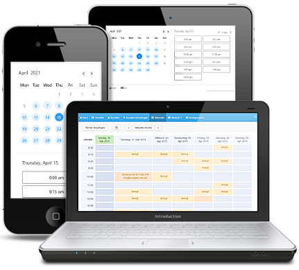 Online Appointment Scheduling on different devices